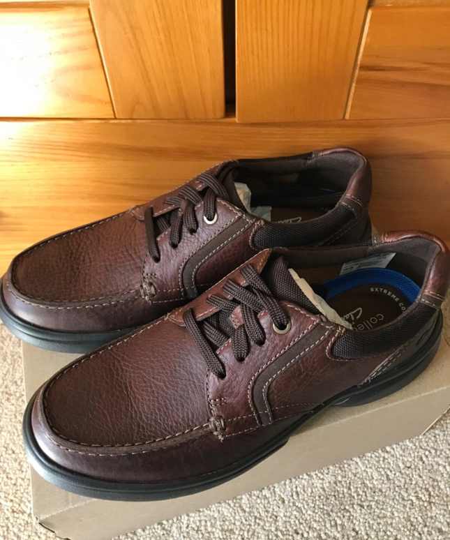 Clarks Bradley Vibe Men’s Tan Tumbled Leather Casual Shoes