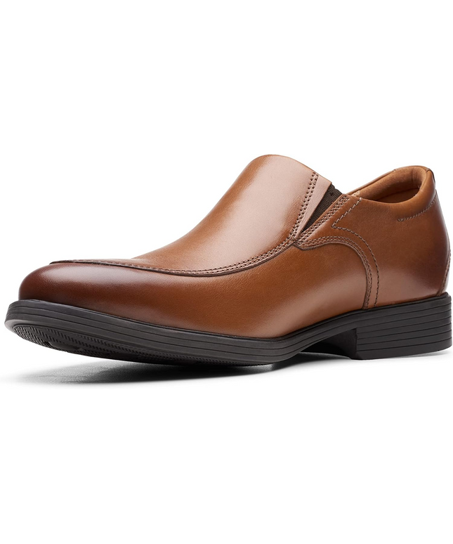 Clarks Whiddon Plain Men’s Leather Loafers – Classic Dress Shoes