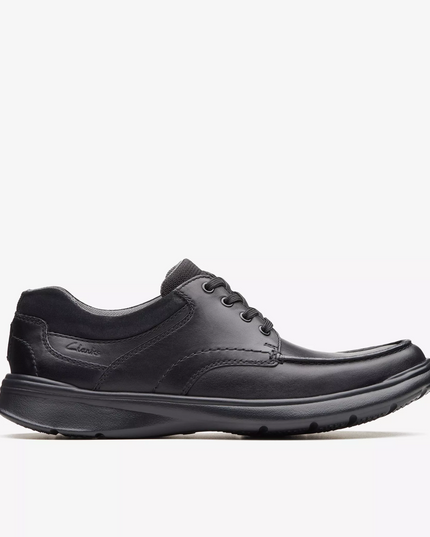 Clarks Cotrell Edge Men’s Black Smooth Leather Shoes