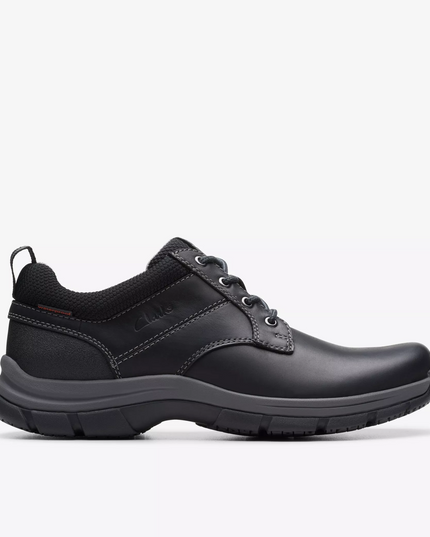 Clarks Walpath Low Men’s Black Leather Casual Shoes