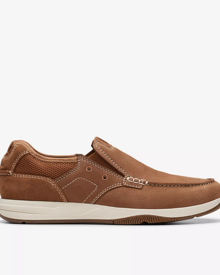 Clarks Sailview Step Men’s Light Tan Nubuck Slip-On Shoes