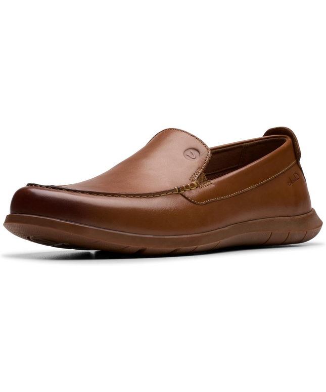 Clarks Flexway Step Men’s Tan Leather Moccasins