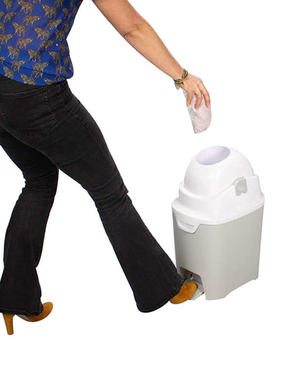 Diaper Champ Standard Handsfree Diaper Pail Silver