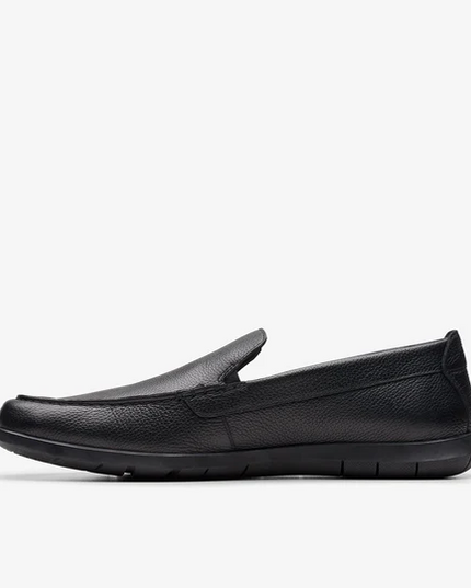 Clarks Flexway Step Men’s Black Leather Shoes – Lightweight Flex Comfort & Classic Style