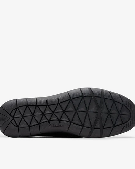 Clarks Flexway Step Men’s Black Leather Shoes – Lightweight Flex Comfort & Classic Style