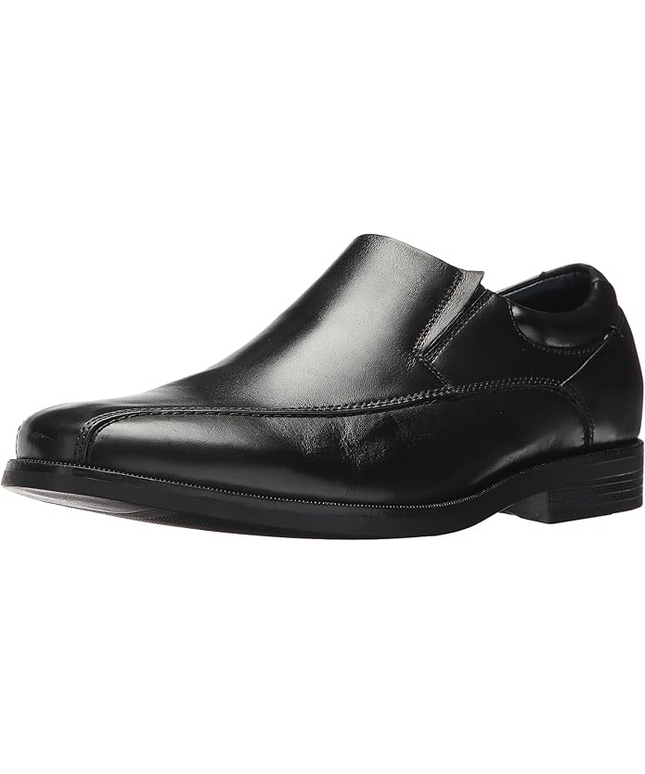 Clarks Tilden Free Men’s Slip‑On Dress Shoes – Black Leather Formal Loafers with All‑Day Comfort