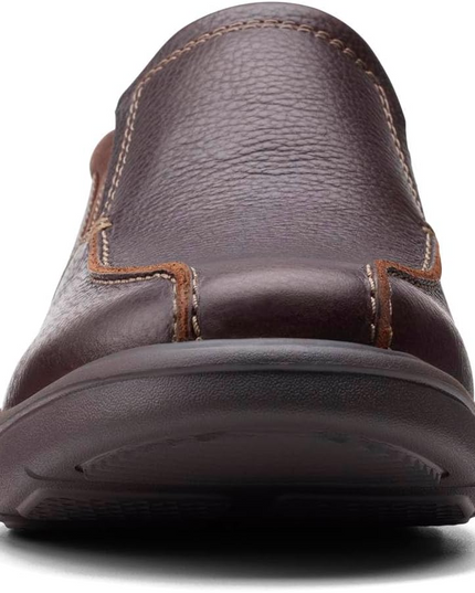 Clarks Bradley Step Men’s Brown Slip‑On Loafers – Premium Leather Casual Shoes with All‑Day Support