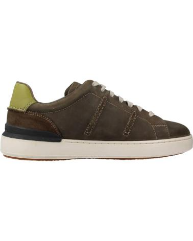 Clarks Court Lite Men’s Green Sneakers – Lightweight Leather Casual Trainers with All‑Day Comfort