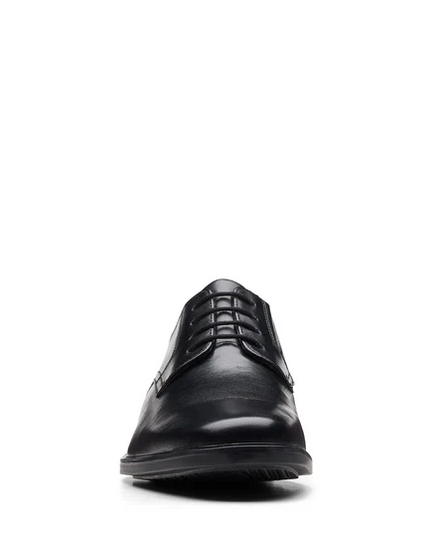Clarks Howard Walk Men’s Black Leather Formal Shoes – Classic Lace‑Up with All‑Day Comfort
