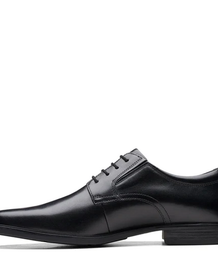 Clarks Howard Walk Men’s Black Leather Formal Shoes – Classic Lace‑Up with All‑Day Comfort