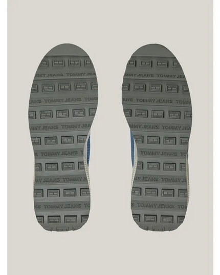 Tommy Jeans Men's Blue Mesh Sneakers – Branded Casual Shoes for Everyday Comfort & Style