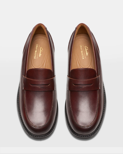 Clarks CraftArlo Lo Men’s Brown Leather Shoes – Classic Casual Dress Shoes with Cushion Comfort