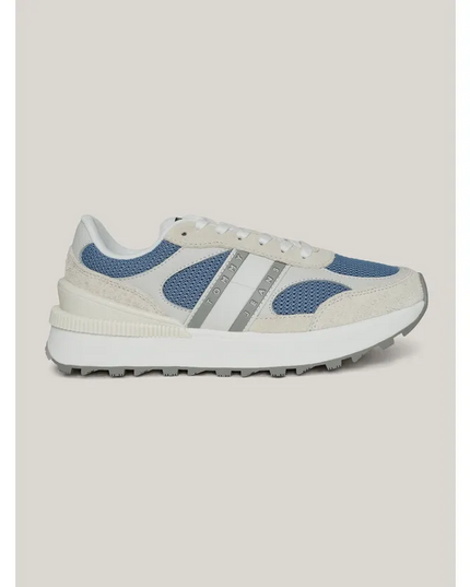 Tommy Jeans Men's Blue Mesh Sneakers – Branded Casual Shoes for Everyday Comfort & Style