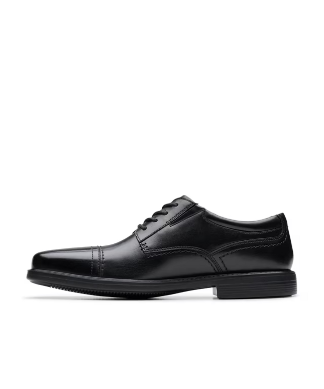 Clarks Dresslite Cap Toe Oxford Men’s Shoes – Lightweight Leather Dress Oxfords with Cushion Comfort