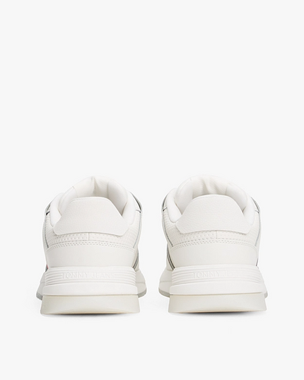 Tommy Jeans Men's White Sneakers – Branded Casual Shoes for Everyday Comfort & Style