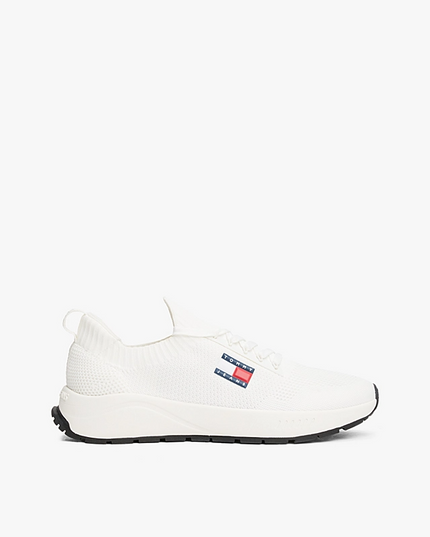 Tommy Jeans Men's White Sneakers – Branded Casual Shoes for Everyday Comfort & Style
