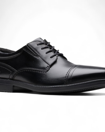 Clarks Dresslite Cap Toe Oxford Men’s Shoes – Lightweight Leather Dress Oxfords with Cushion Comfort