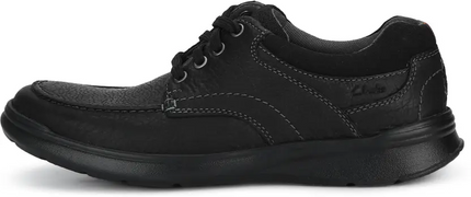 Clarks Cotrell Edge Men’s Black Oily Leather Boots – Casual Ankle Boots with Cushion Comfort and Durable Style