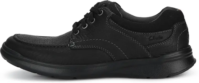 Clarks Cotrell Edge Men’s Black Oily Leather Boots – Casual Ankle Boots with Cushion Comfort and Durable Style