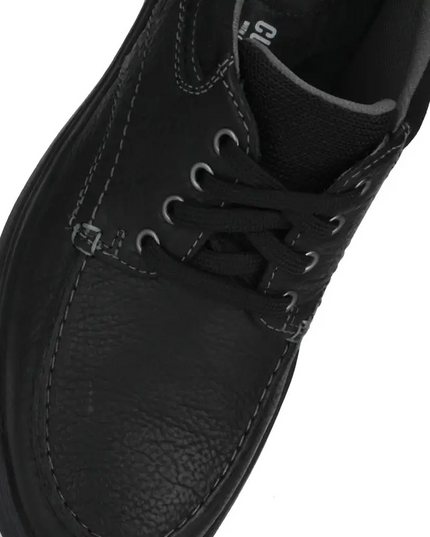 Clarks Cotrell Edge Men’s Black Oily Leather Boots – Casual Ankle Boots with Cushion Comfort and Durable Style