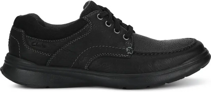 Clarks Cotrell Edge Men’s Black Oily Leather Boots – Casual Ankle Boots with Cushion Comfort and Durable Style