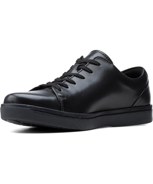 Clarks Men's Kitna Lo Casual Leather Sneakers – Lightweight & Comfortable Everyday Shoe