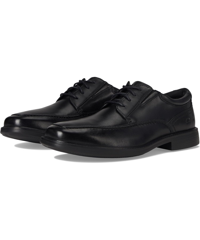 Clarks Dresslite Ace Men’s Black Leather Oxford Shoes – Lightweight Formal Lace‑Ups with All‑Day Comfort