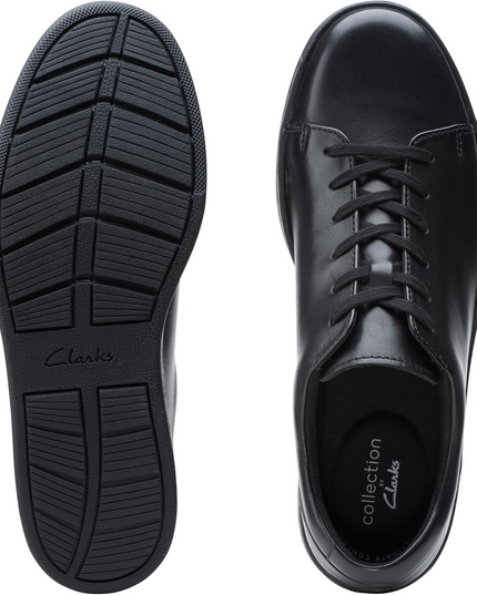 Clarks Men's Kitna Lo Casual Leather Sneakers – Lightweight & Comfortable Everyday Shoe