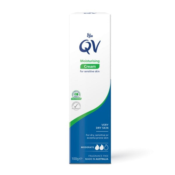 QV - Moisturizing cream for dry and sensitive skin - 100 grams