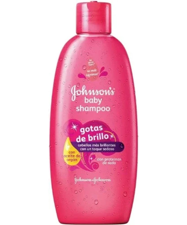 Johnson's Shine Drops Shampoo bottle (400ml) for radiant shine and healthy hair.