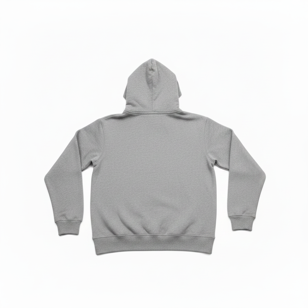 Back of grey NBA youth hoodie