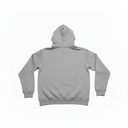 Back of grey NBA youth hoodie