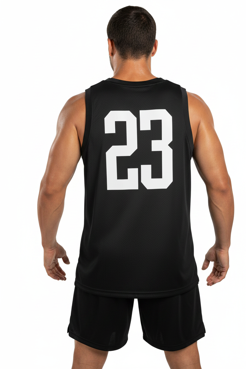Lakers Jersey Back - Men Wearing
