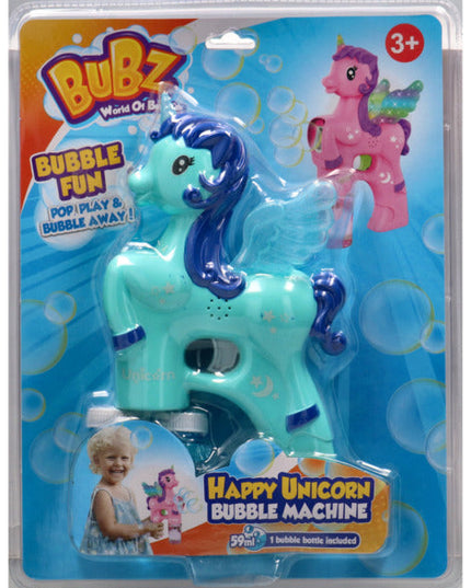🦄✨ Bubblz Unicorn Flurry Set – Magical Bubble Blower for Kids | Includes 59ml Solution & Tray  PINK 🌈🫧