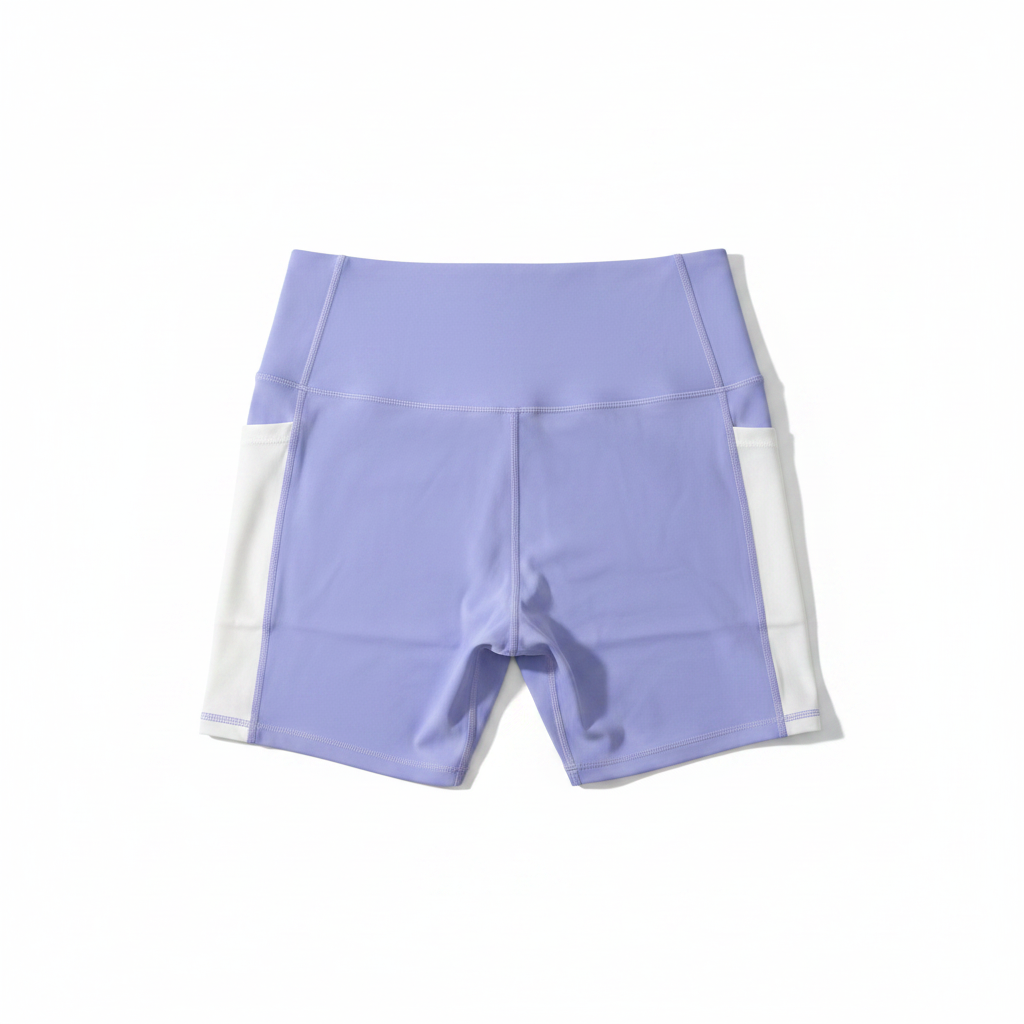 Lavender Bike Shorts - Back