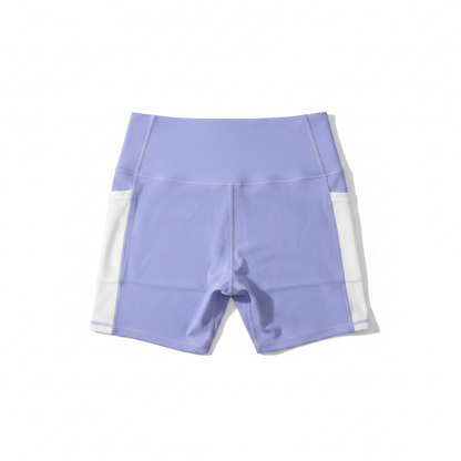 Lavender Bike Shorts - Back