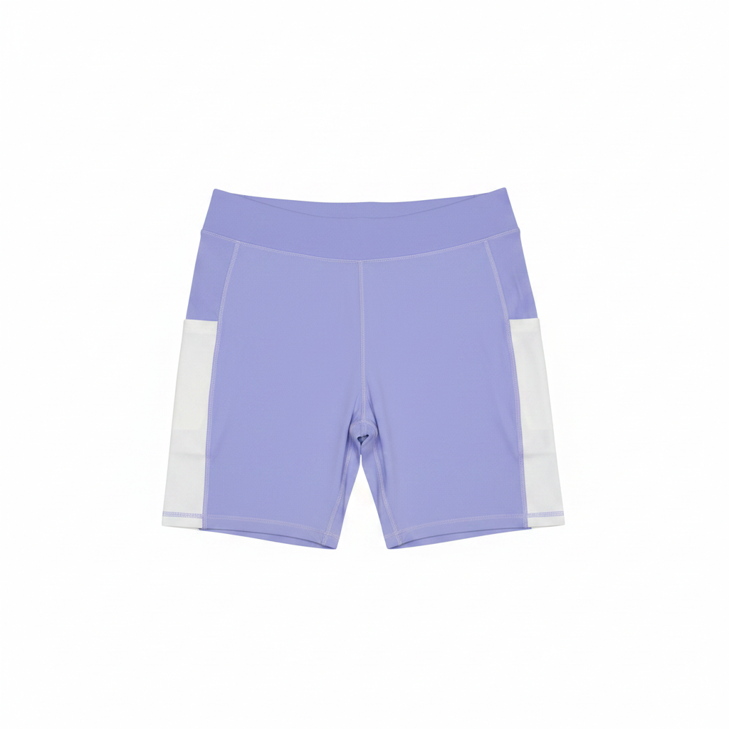 Lavender Bike Shorts - Front