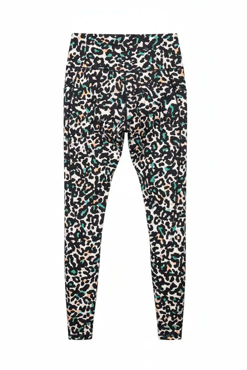 Leopard Print Leggings - Back