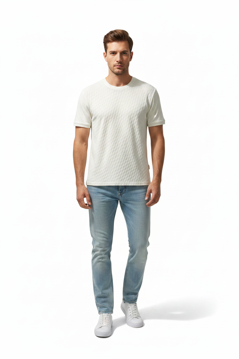 Man Wearing T-Shirt