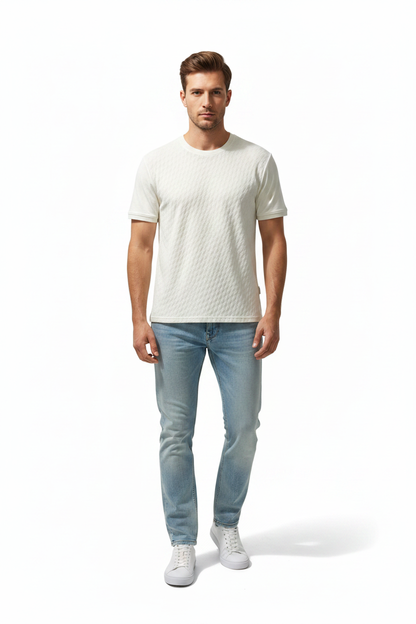 Man Wearing T-Shirt