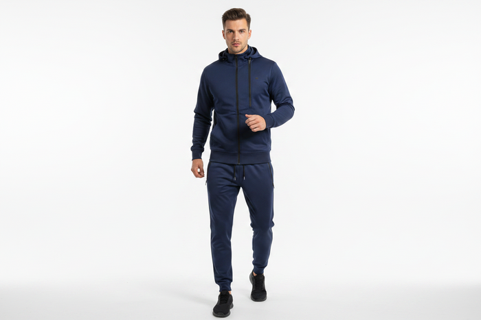 Clearance of G-Star RAW Hoodie – Navy Blue Zip-Up Hoodie Tracksuit