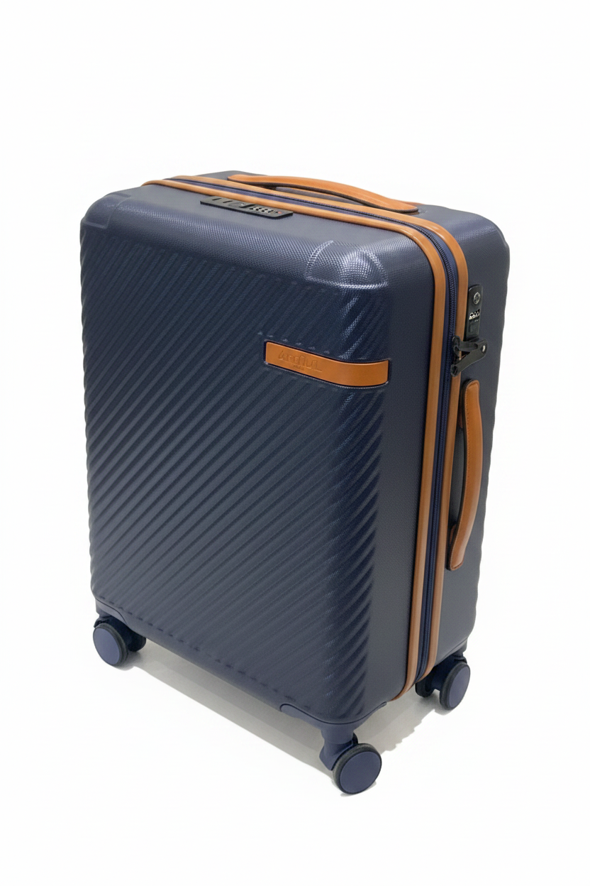 Navy Luggage Angle