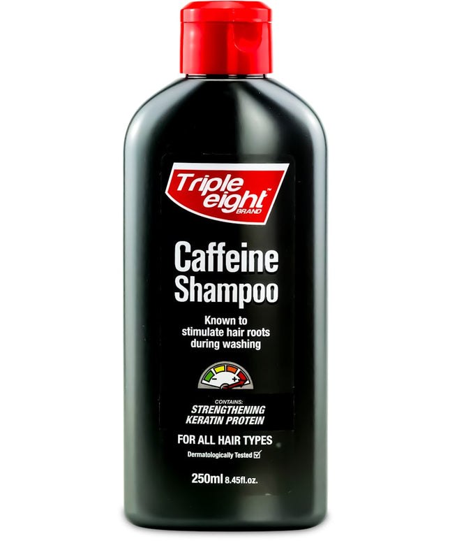 Triple Eight Caffeine Shampoo for All Hair Types - 250 ml