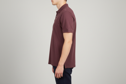 Pier One Burgundy Polo — Side