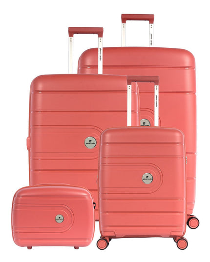 Pierre Cardin Peach Travel Bag set of 4 (14"20"24"28")