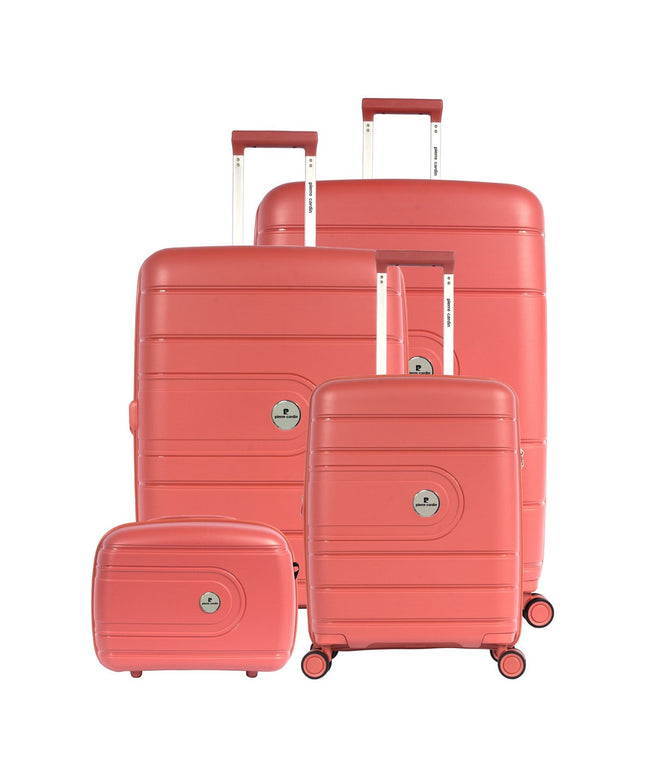 Pierre Cardin Peach Travel Bag set of 4 (14"20"24"28")