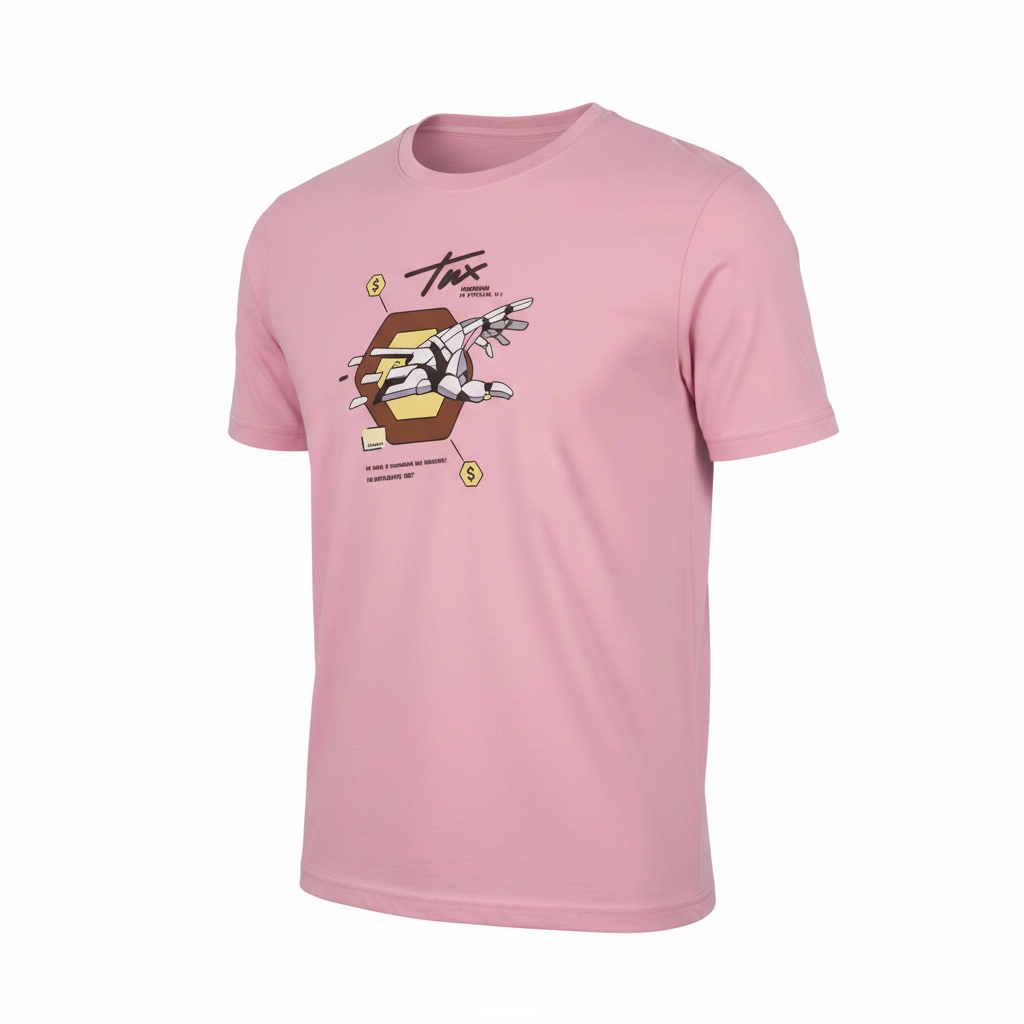 Pink T-Shirt 3/4 Front