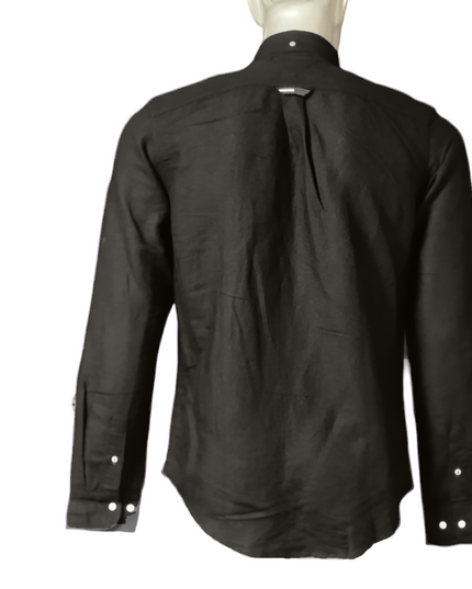 Tommy Hilfiger Men’s Long Sleeve Shirt, BLACK