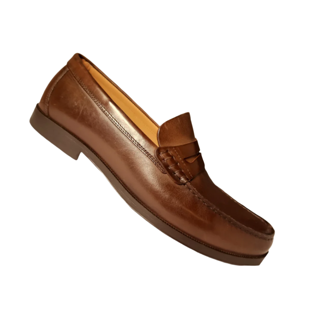 Massimo Dutti Men Loafers Penny Leather Brown