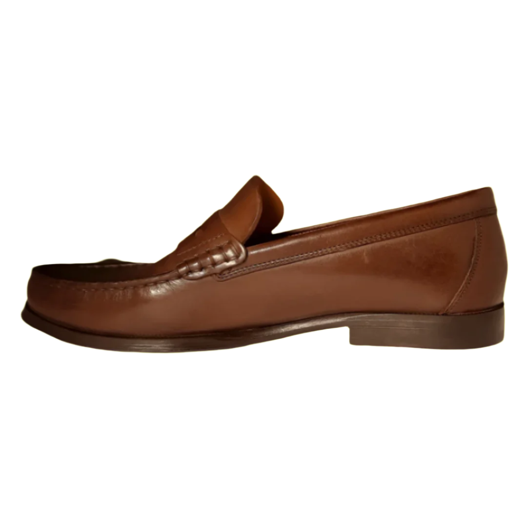 Massimo Dutti Men Loafers Penny Leather Brown